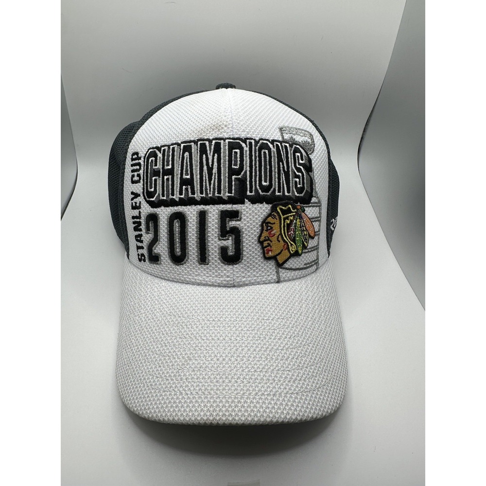 Stanley Cup 2015‎ Chicago Black Hawks Hat Reebok Auth NHL Champions Hologram